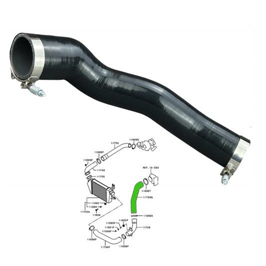 Intercooler Piping Hose for Mitsubishi Triton GL GLX GLX-R MN ML 2.5L 2005-2015