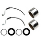 Front Brake Caliper Kit Hose Line Piston Seal Set LH RH for Ford F100 1981-1984