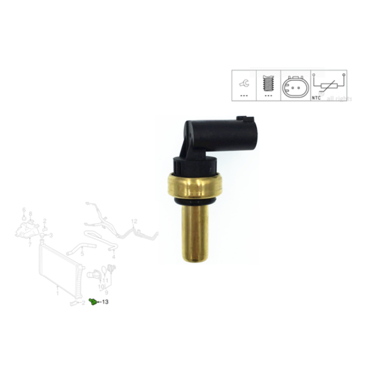 Coolant Temperature Sensor for Holden Cruze JG JH 2009-2016 Astra PJ Barina TM