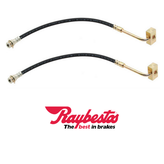 Front Brake Hydraulic Line Hose Set Left & Right for Ford F250 F350 1980-1984