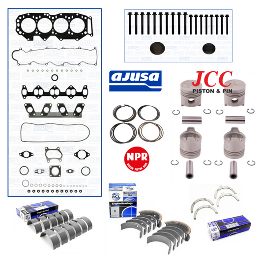 WLT Full Engine Rebuild Kit for Ford Courier Mazda B2500 WL-T 2.5L 4cyl SOHC 12V