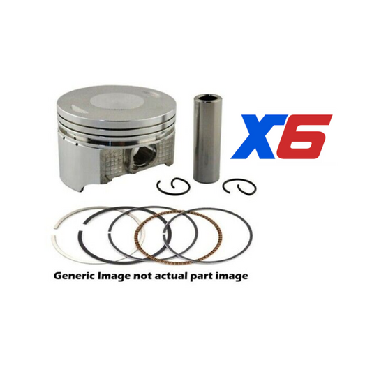 6 Engine Piston & Ring for Toyota Landcruiser FZJ75 78 79 80 105 1FZFE 4.5 92-02