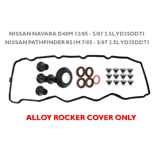 Valve Tappet Rocker Cover Gasket for Nissan Navara D40 D40M 2.5L YD25DDTI YD25